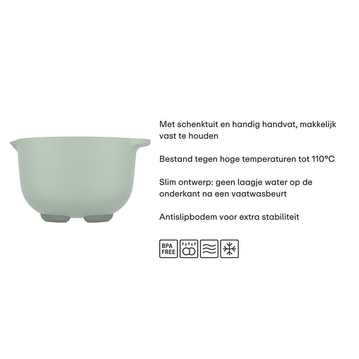 Mepal mixing bowl chef it 3l sage