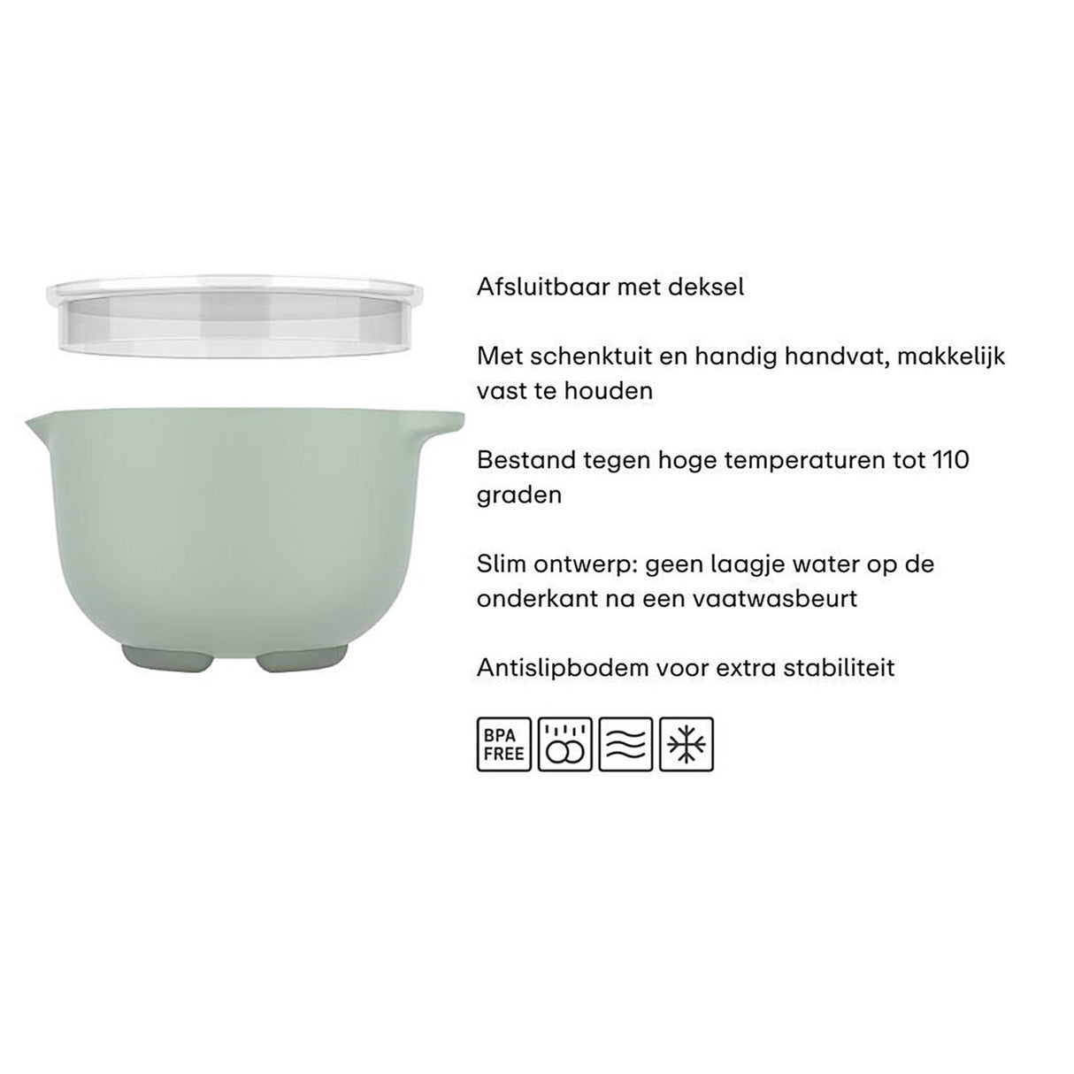 Mepal Mëschbecher mat Deckel - Chef et - Kräid - 1500ml