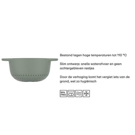 Mepal colander chef it ø16.3cm sage