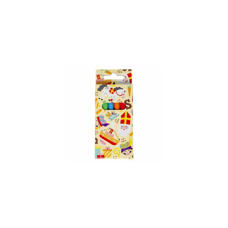 Faarweg Bläistëfter Sinterklaas 8,5cm 6 Stéck
