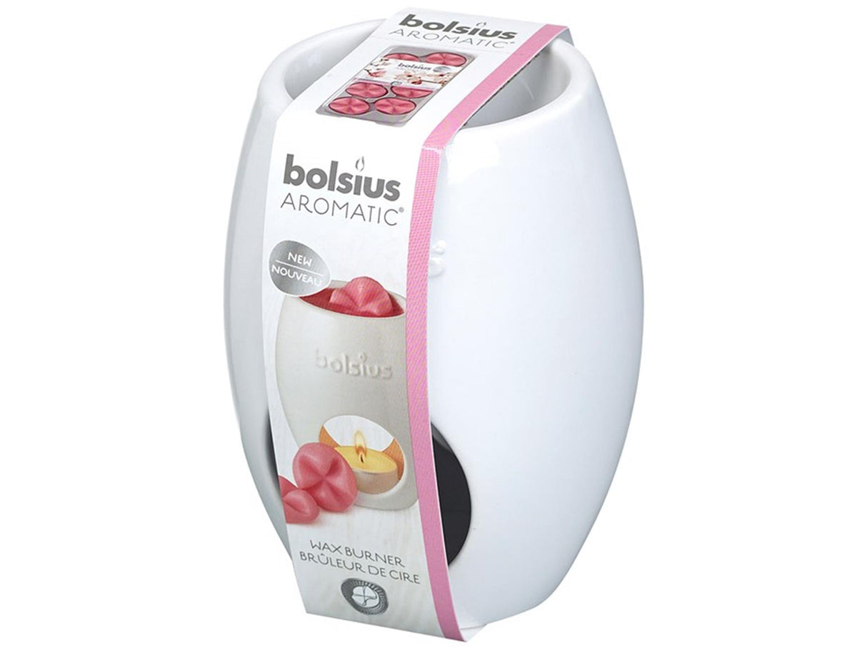 Bolsius aromatic wax burner ellipse white