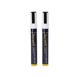 Quantore Securit Kreidemarker 2-6 mm weiß 2 Stück
