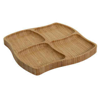 Nee Mark Bambu Tapas Plack 4 compartments 20x20x1.5cm fsc 100% | 4 Stéck