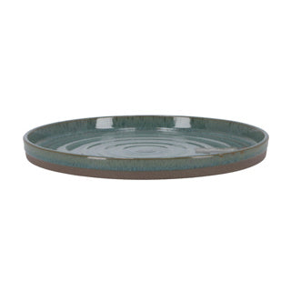 Plate flat d26 cm basalt ocean green | 6 pieces