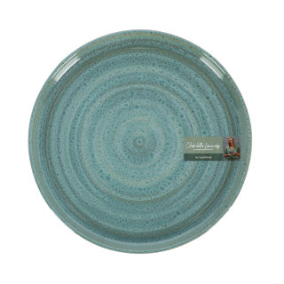 Teller flaach d26 cm Basalt Ozean gréng | 6 Stéck
