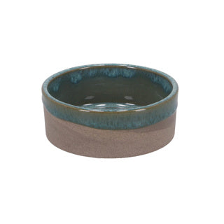 Schossel d10xh3,7 cm Basalt Ozean gréng | 6 Stéck