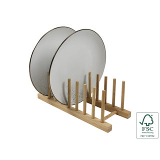 Bambus Tellerrack 32,5 x 12 x 11,5 cm