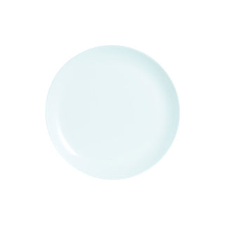 Flat plate d25 cm diwali white | 6 pieces