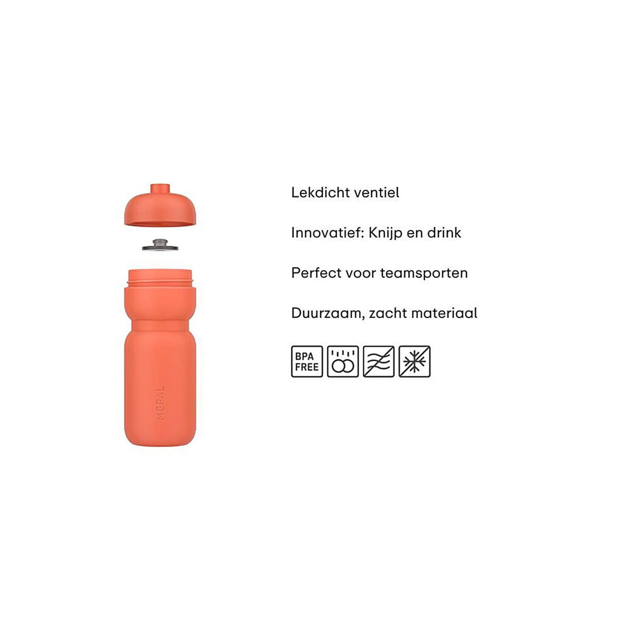 Mepal Fläsch Squeeze 600ml Frostblau