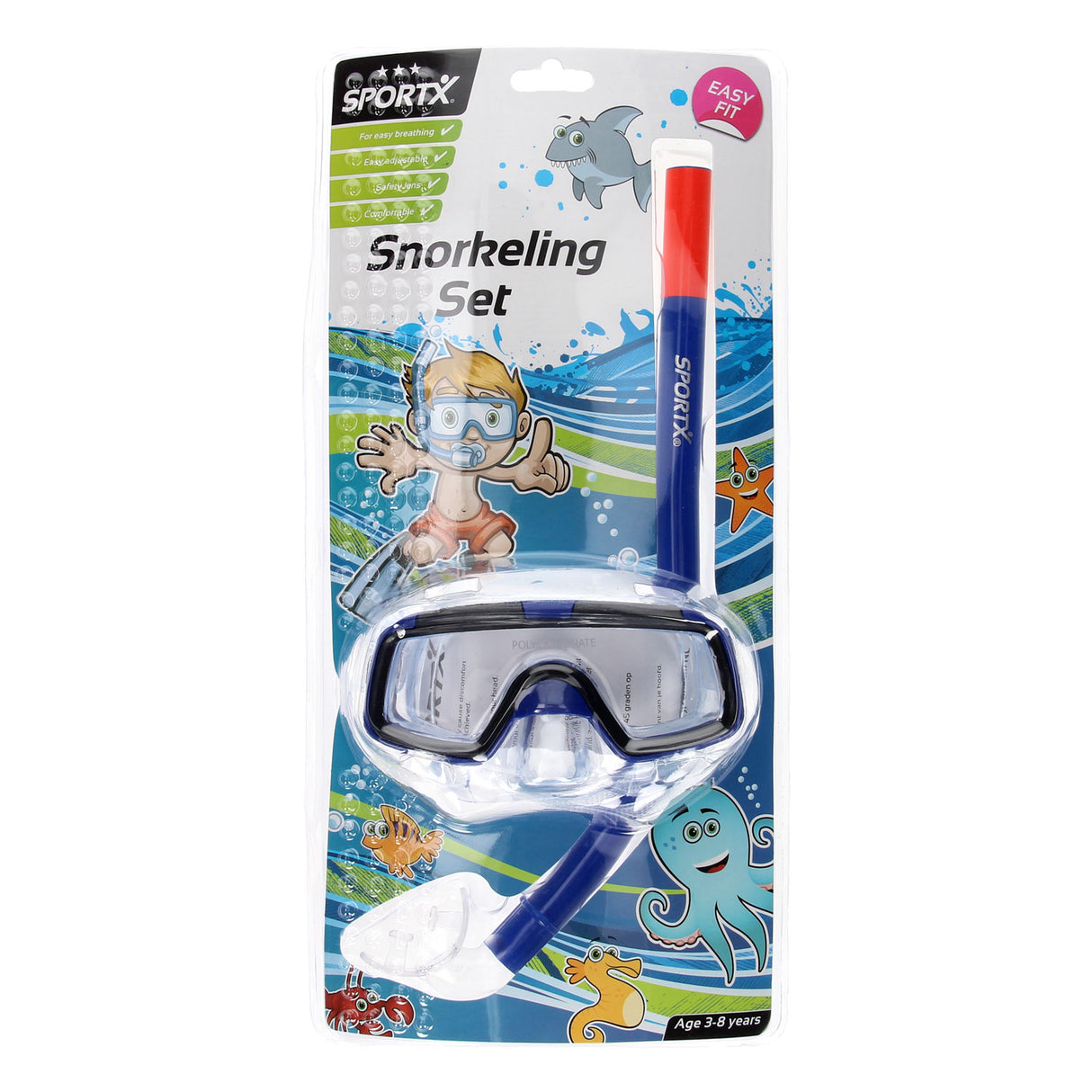 SportX SportX Snorkel sætter komfort 3-8 år