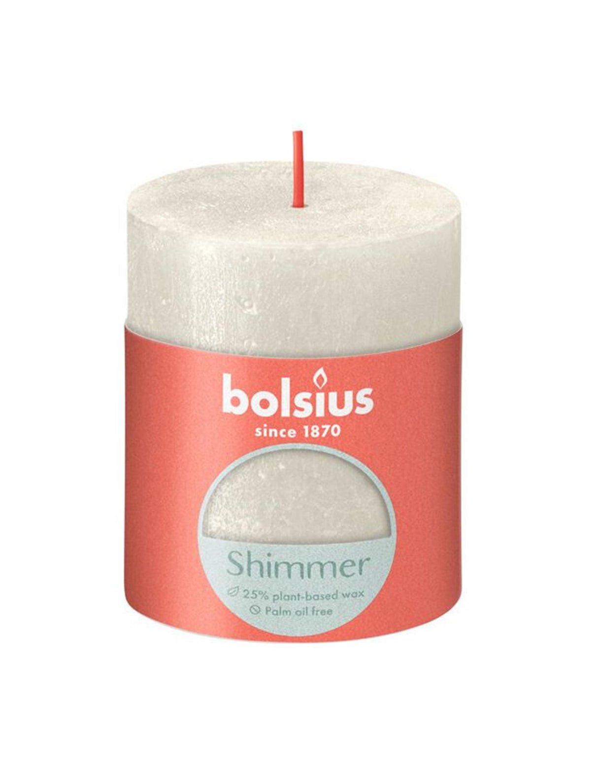 Bolsius rustic pillar candle 80 68 ivory