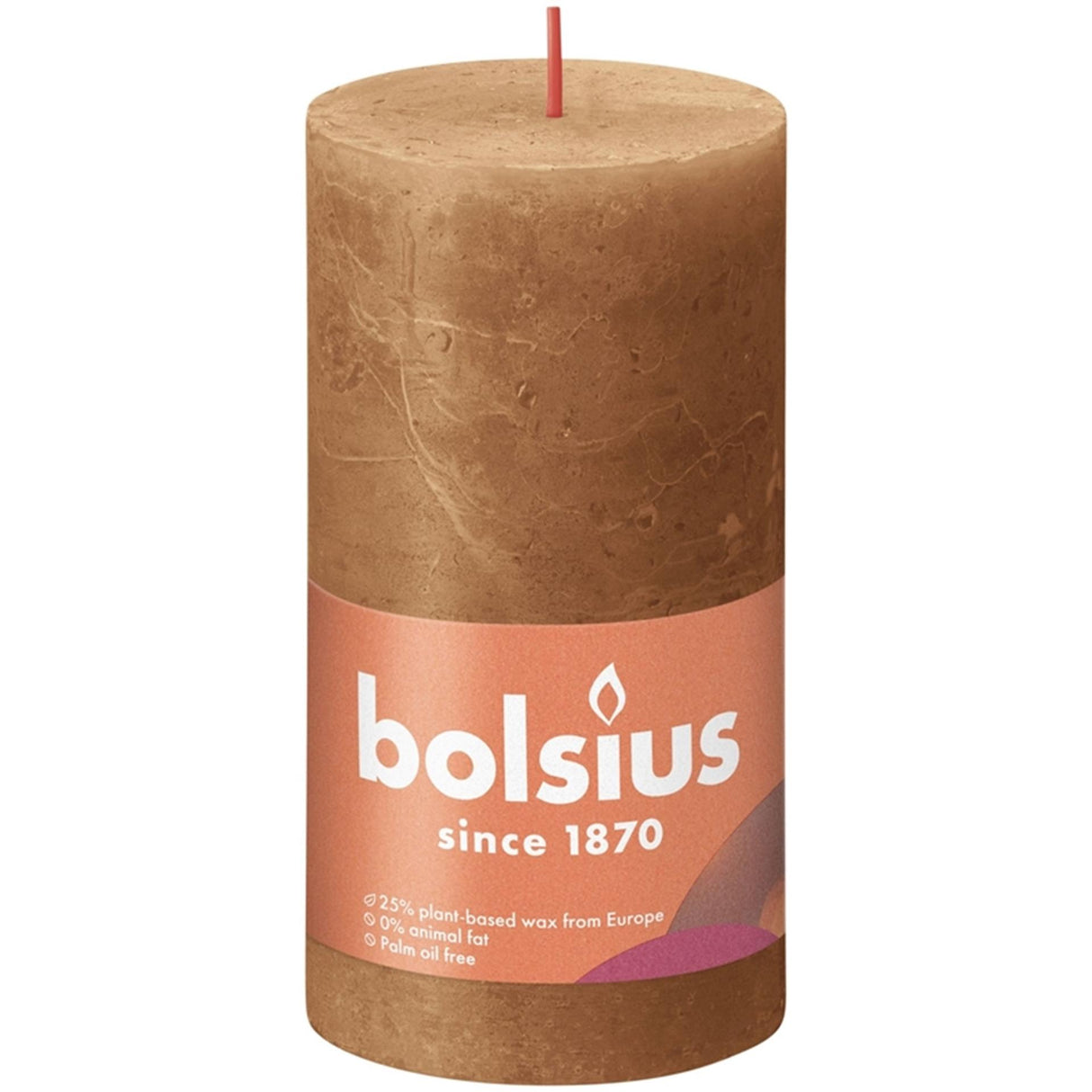 Rustikalna sveča Bolsius 130 68 rjava