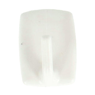 Metaltex square adhesive hooks 4 pieces white