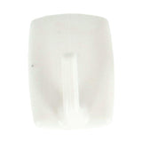 Metaltex square adhesive hooks 4 pieces white