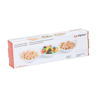 Inget märke snackskål 3 behållare | 4 stycken