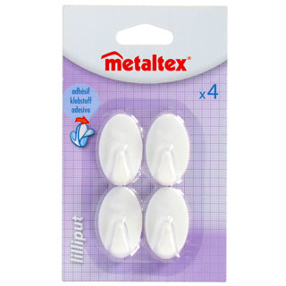 Metaltex ragasztókampók 4 db kicsi | 10 darab