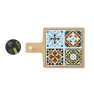 Serving board bamboo ceramic | 4 pieces