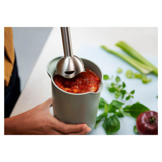 Mixing cup 1l with lid navy | 2 pcs