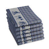 Ddddd tea towel Dutchie blue 60x65cm 6pcs