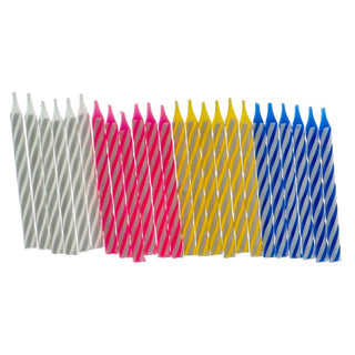 Metaltex torto žvakių rinkinys 24 žvakės