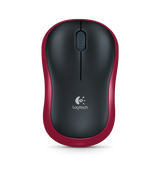 Logitech Logitech M185 Wireless Optical Mouse Red [RF 2,4 GHz, 1000 DPI, 3-Button, AA, 10M]