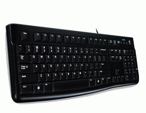 Logitech Logitech K120 Poslovni stil USB tipkovnice [USB, 104-ključ, numpad, trpežna, črna]