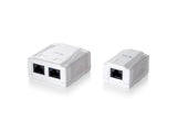 Udstyr 235212 Surface Montered Box 2-Port Cat.6 Unshærmet, hvid