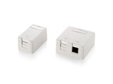 Equip equip 125121 surface mounted keystone box for 1 keystone jack, white