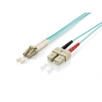 Opremite 255319 Cable Optic Adapter Cable, LC SC, Multi-Mode, OM3, 50 125 µ, LSOH, 0,5M, turkizna