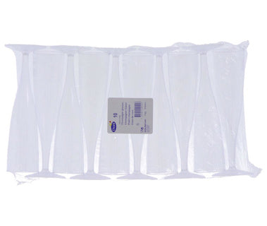 Taças de champanhe Duni plástico cristal 10 peças | 5 peças