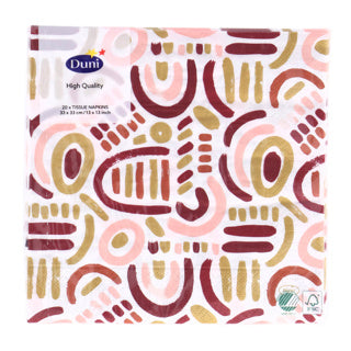 Duni Servietten Golden Impuls 33x33 cm | 12 Stéck