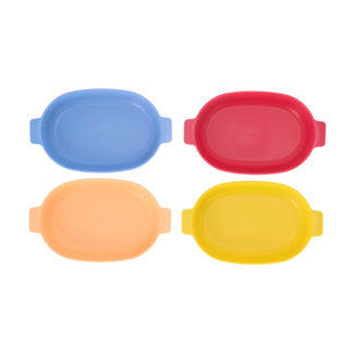Norlander Teller oval 24cm 4er-Set | 12 Stück