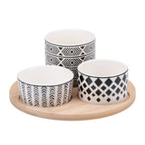 No brand tapas set round 4 pieces | 2 pcs
