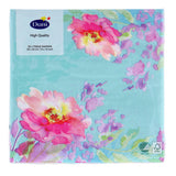 Duni napkins flowy floral 33x33 cm | 12 pieces