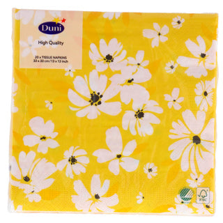 Duni servetėlės ​​saulėtos dienos 33x33 cm | 12 vienetų