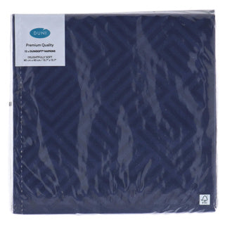 Duni servetėlės ​​mozaikinė tamsiai mėlyna 40x40 cm | 12 vienetų