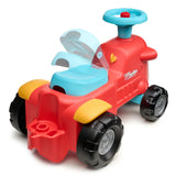 Falk Running Tractor Maurice avec remorque rouge