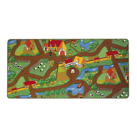 Play mat duoplay reversible city and farm, 67x100cm