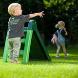 Swingking slide with stairs green