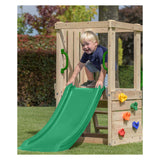 SwingKing Mari Small Speeltoestel met Glijbaan Hout Naturel Groen