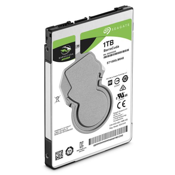 Seagate ST1000LM048 Barracuda HDD, 1TB, 2,5, SATA3 6Gbps, 5400 ot / min, 128 MB, 1,7 W