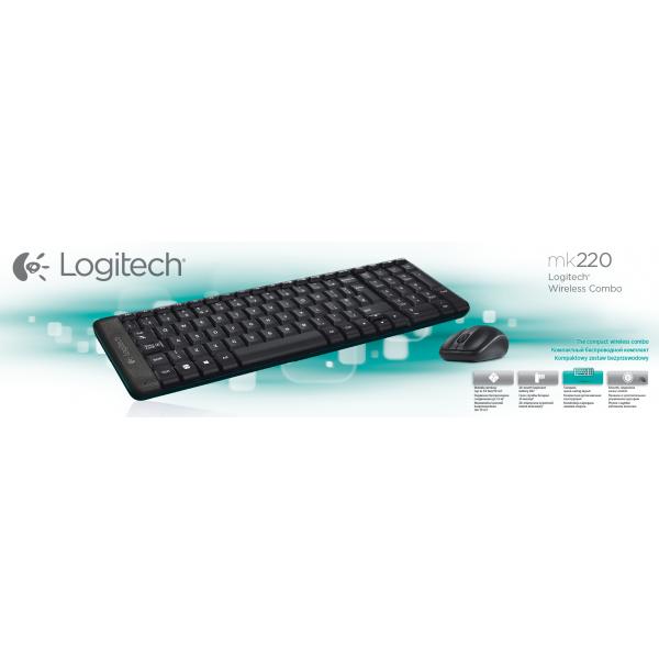 Logitech Wireless Combo MK220 Tastatur + mus