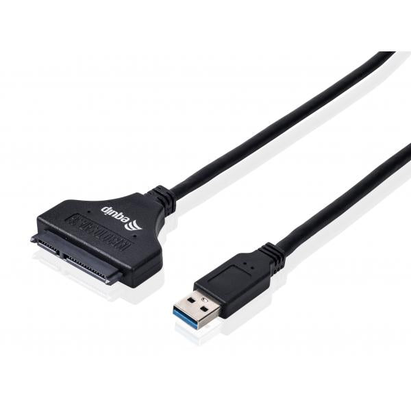 Équipez 133471 adaptateur USB3.0 à SATA, mâle mâle, 0,5 m, noir