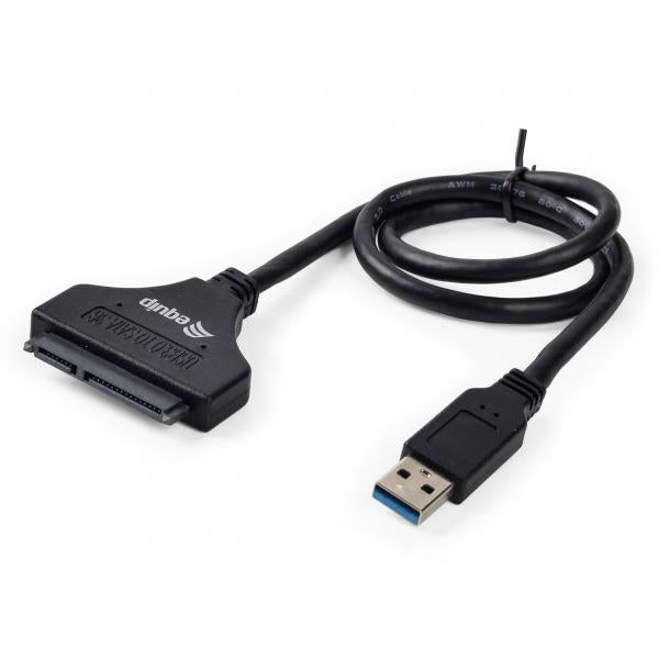 Équipez 133471 adaptateur USB3.0 à SATA, mâle mâle, 0,5 m, noir