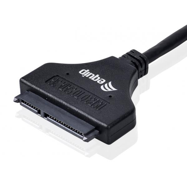 Équipez 133471 adaptateur USB3.0 à SATA, mâle mâle, 0,5 m, noir