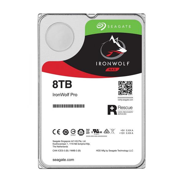 Seagate Seagate ST8000VN004 Ironwolf, 3,5, 8 TB, 7200 giri / min, 256 MB, SATA3