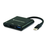 Concepttronic donn01b donn USB-C an HDMI-Adapter, USB 3.2 Gen 1 (3.1 Gen 1) Typ-A C, HDMI, Schwarz