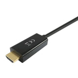 Gerät 119390 DisplayPort an HDMI -Kabel, DisplayPort -> HDMI, männlicher Mann, gerade, 2m, Schwarz