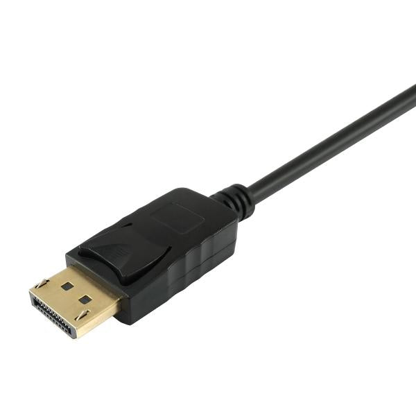 Utstyr 119390 DisplayPort til HDMI -kabel, DisplayPort -> HDMI, hann hann, rett, 2m, svart