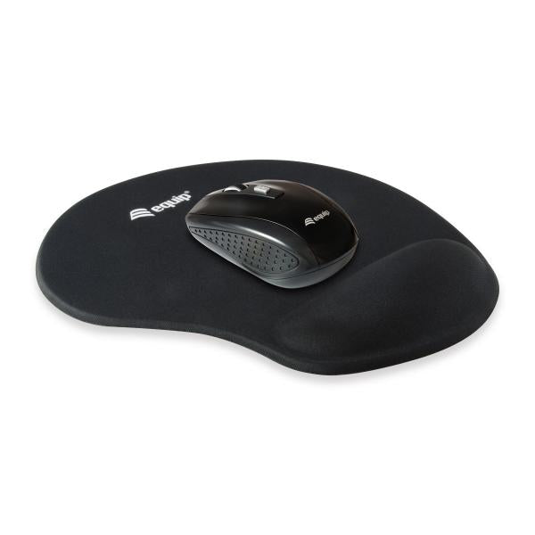 Equip equip 245014 gel mouse pad, fabric,gel,polyurethane, wrist rest, non-slip base, monotone, black